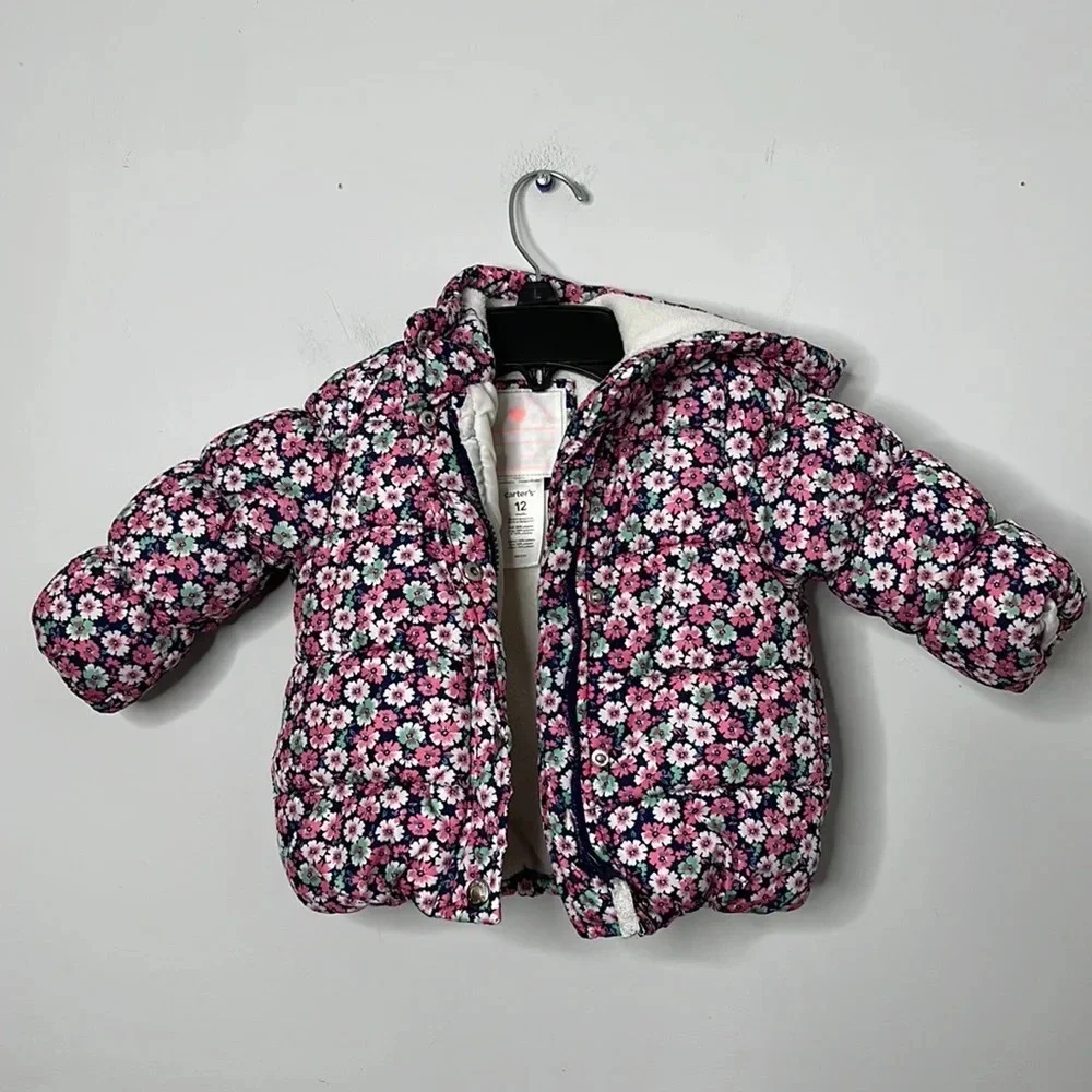 Carters Floral Infant Snow Coat